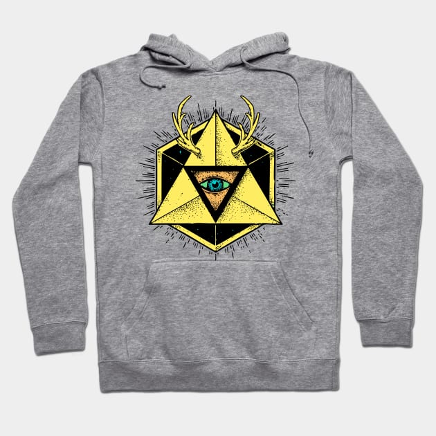 Triangle deer eyes Hoodie by Spectrum